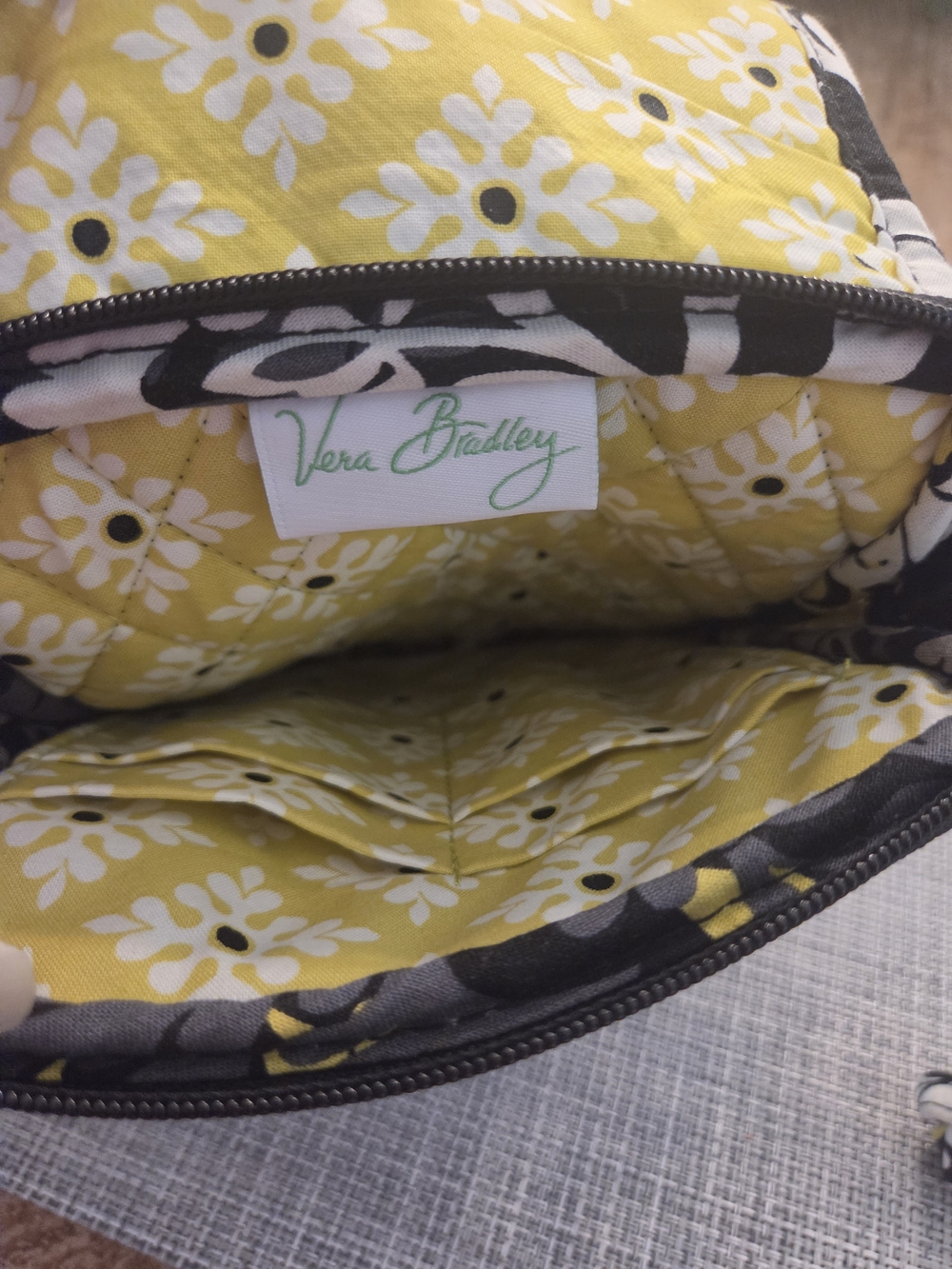 Vera Bradley Retired Baroque Black Floral Crossbody Bag - Picture 4 of 4